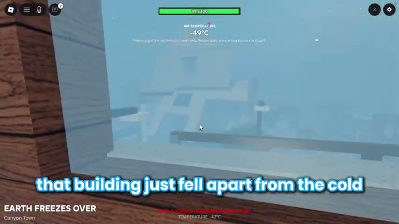 EARTH FREEZES OVER in game